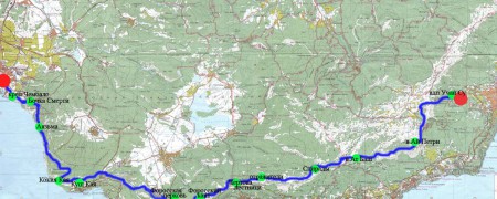 трек маршрута небо море облака