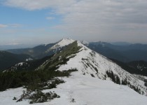 заснеженные отроги карпат