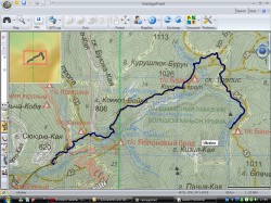 Трек маршрута по Крыму Серебрянные Струны Баш Дере.