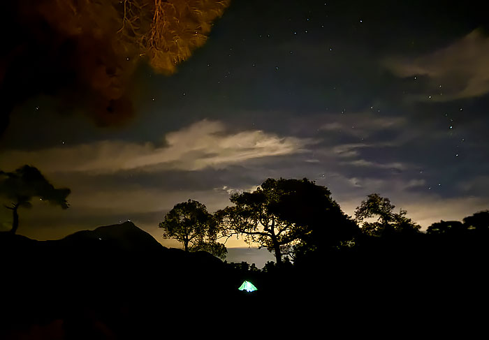 ночевка под звездами