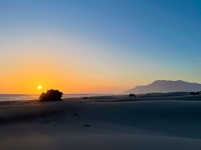 закат в дюнах