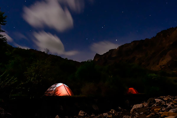 ночевка на ручье