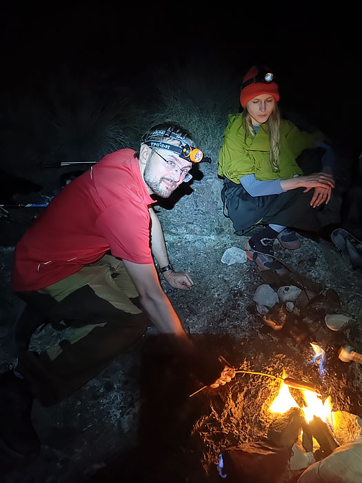 Огни Химеры ночью Огни Химеры ночью