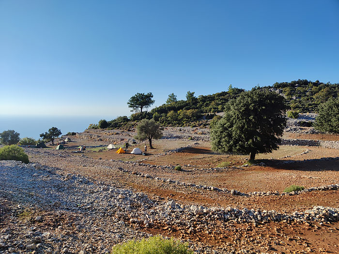 стоянка на террасах