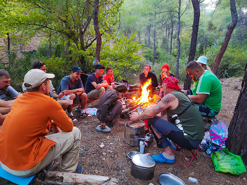 стоянка на ручье