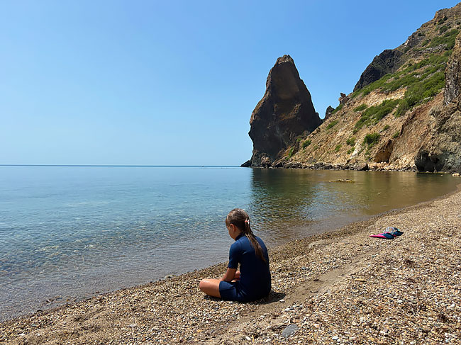 дикие пляжи Крыма - Тарханкут