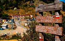 указатель GR 20 приют Капанелле указатель на треке